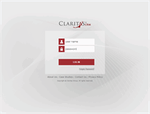 Tablet Screenshot of claritascloud.com